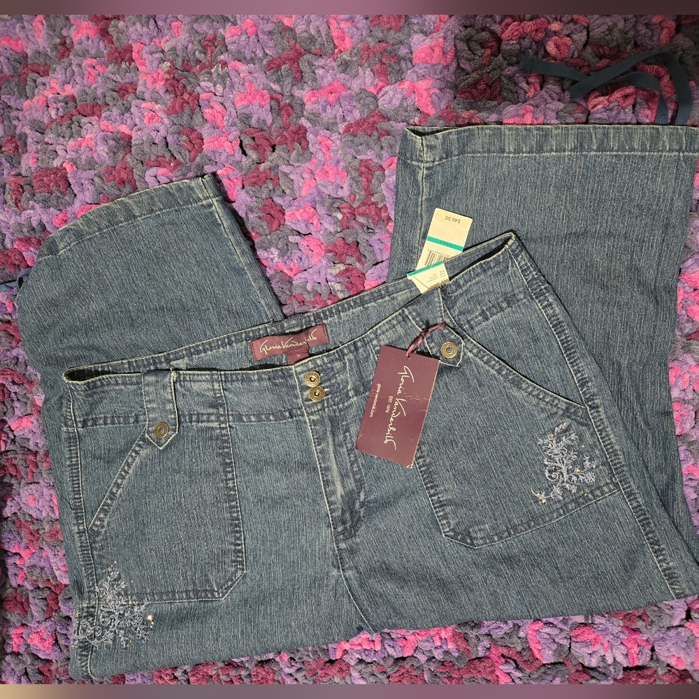 Gloria Vanderbilt Blue Women's Jean Capris